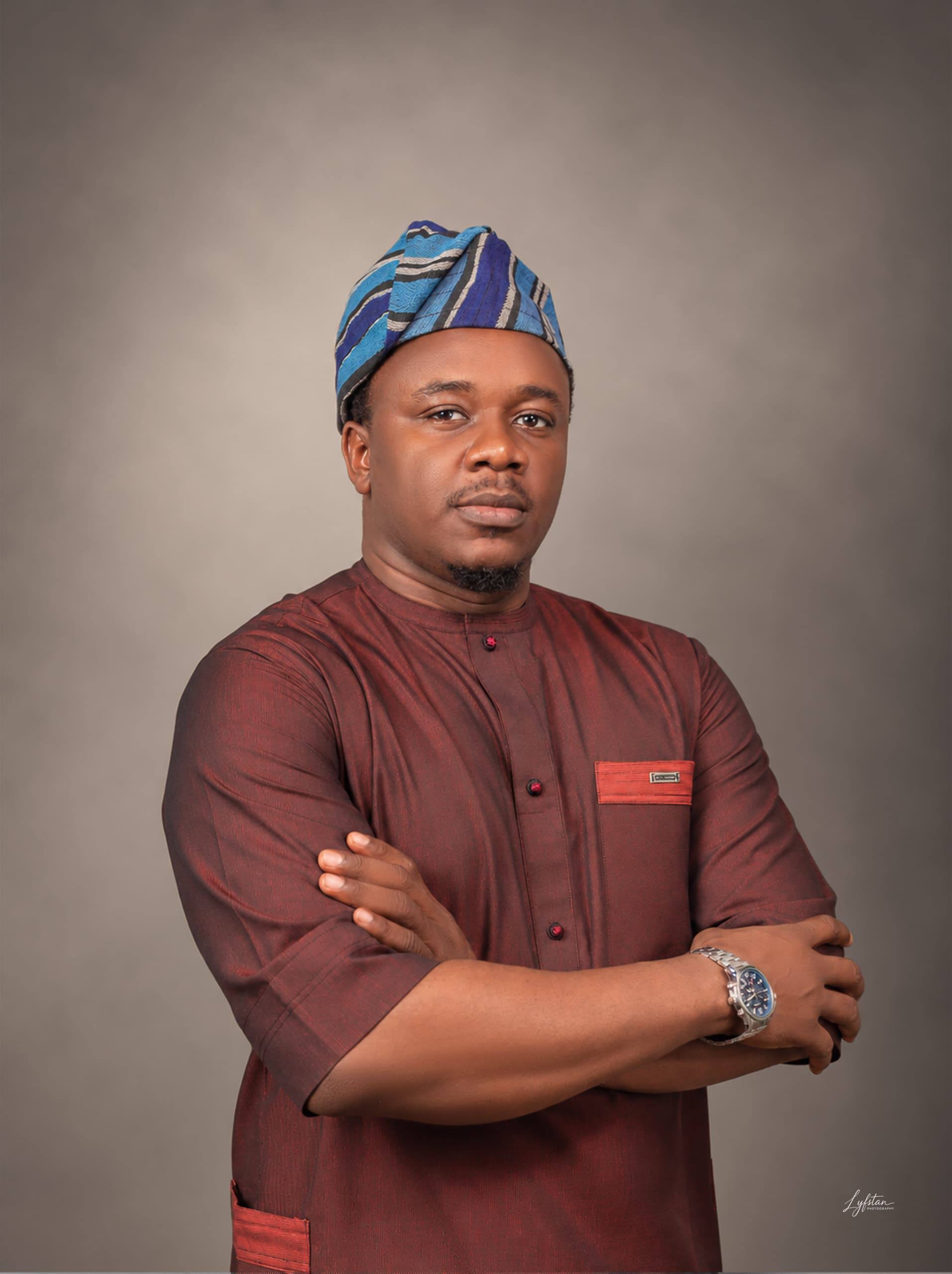 King Teeklass Ekong in traditional attire